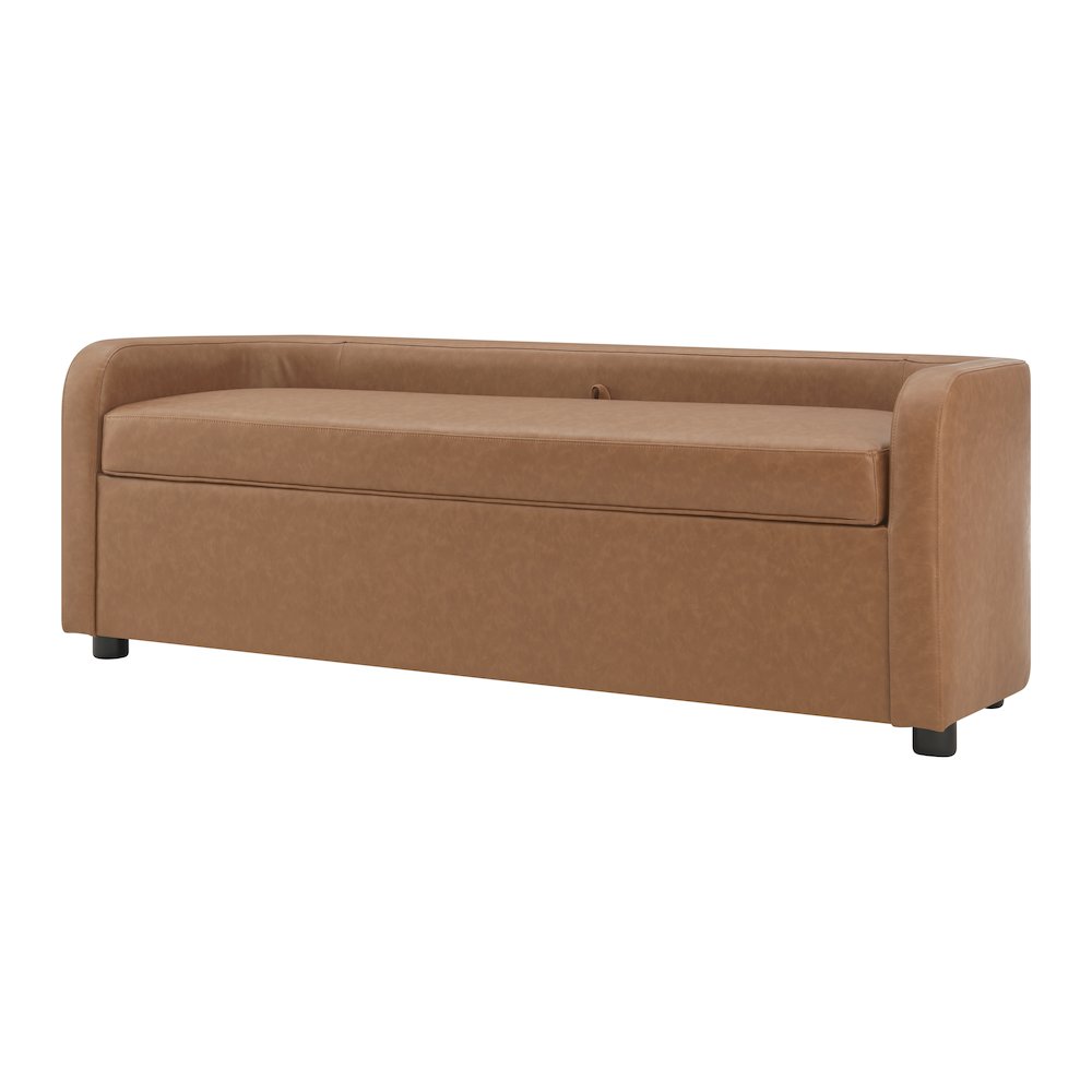 Wendy Faux Leather Storage Bench