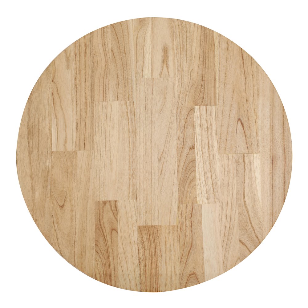 Kiefer Rattan Side/End Table w/ Wood Top