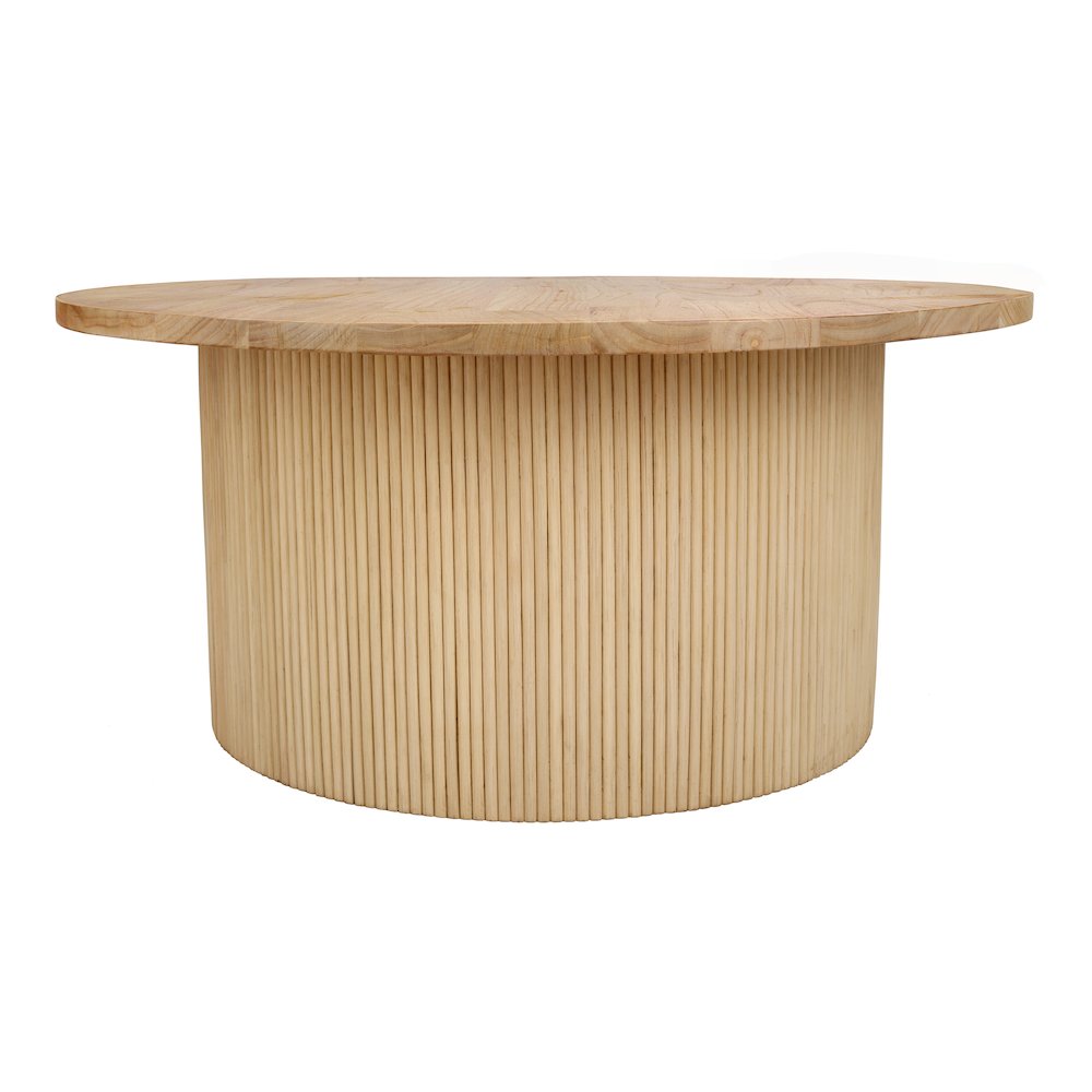 Kiefer Rattan Coffee Table w/ Wood Top