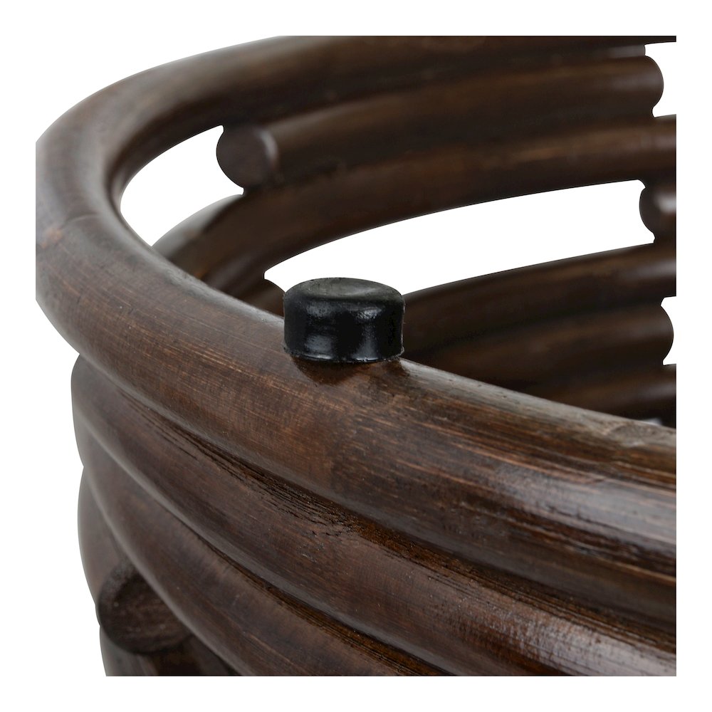 Zeke Rattan Side/End Table with Wood Top