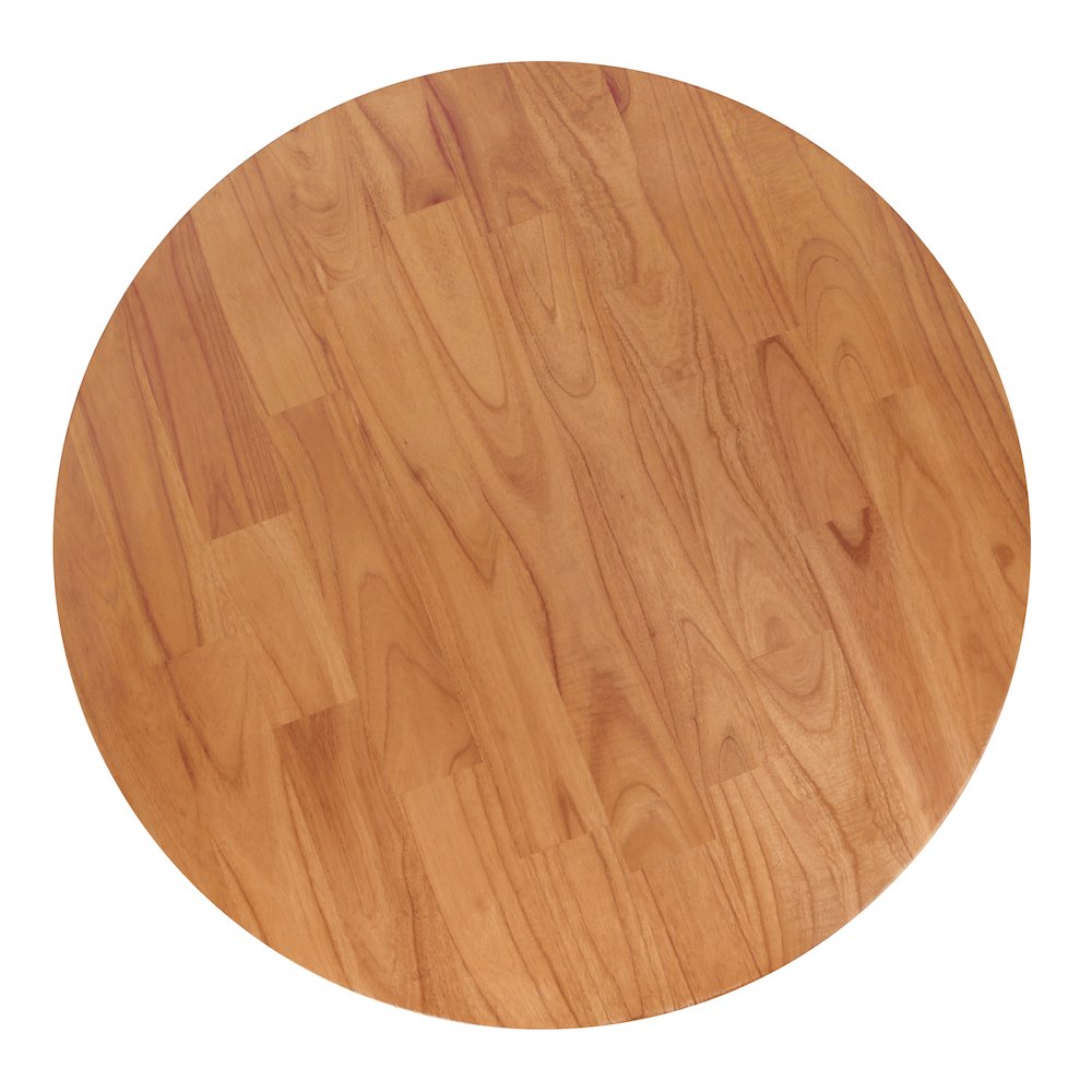 Zeke Rattan Coffee Table with Wood Top