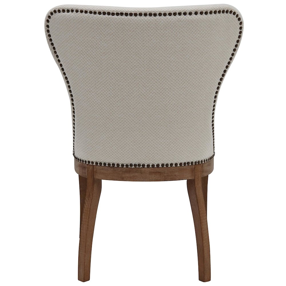 Dorsey Fabric Dining Side Chair Drift Wood Legs