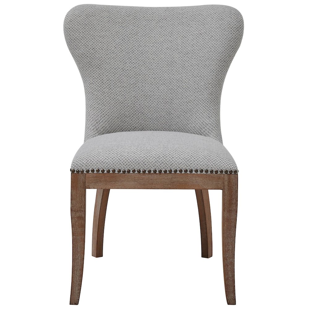 Dorsey Fabric Dining Side Chair Drift Wood Legs