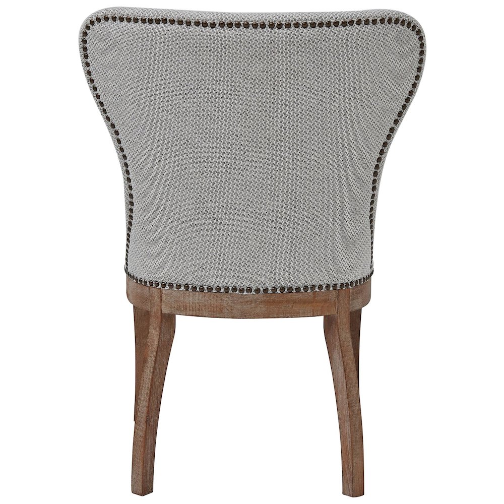 Dorsey Fabric Dining Side Chair Drift Wood Legs
