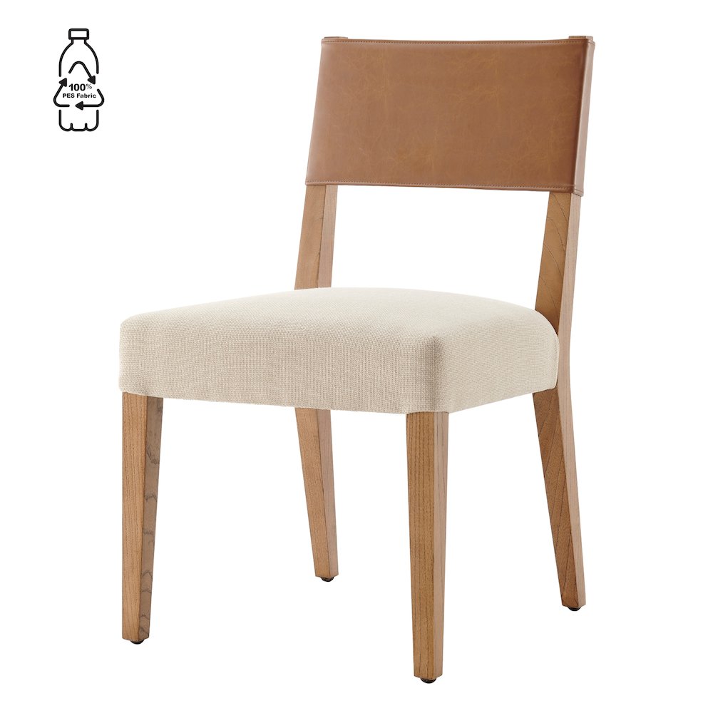 Kylo Faux Leather/Linen Dining Side Chair