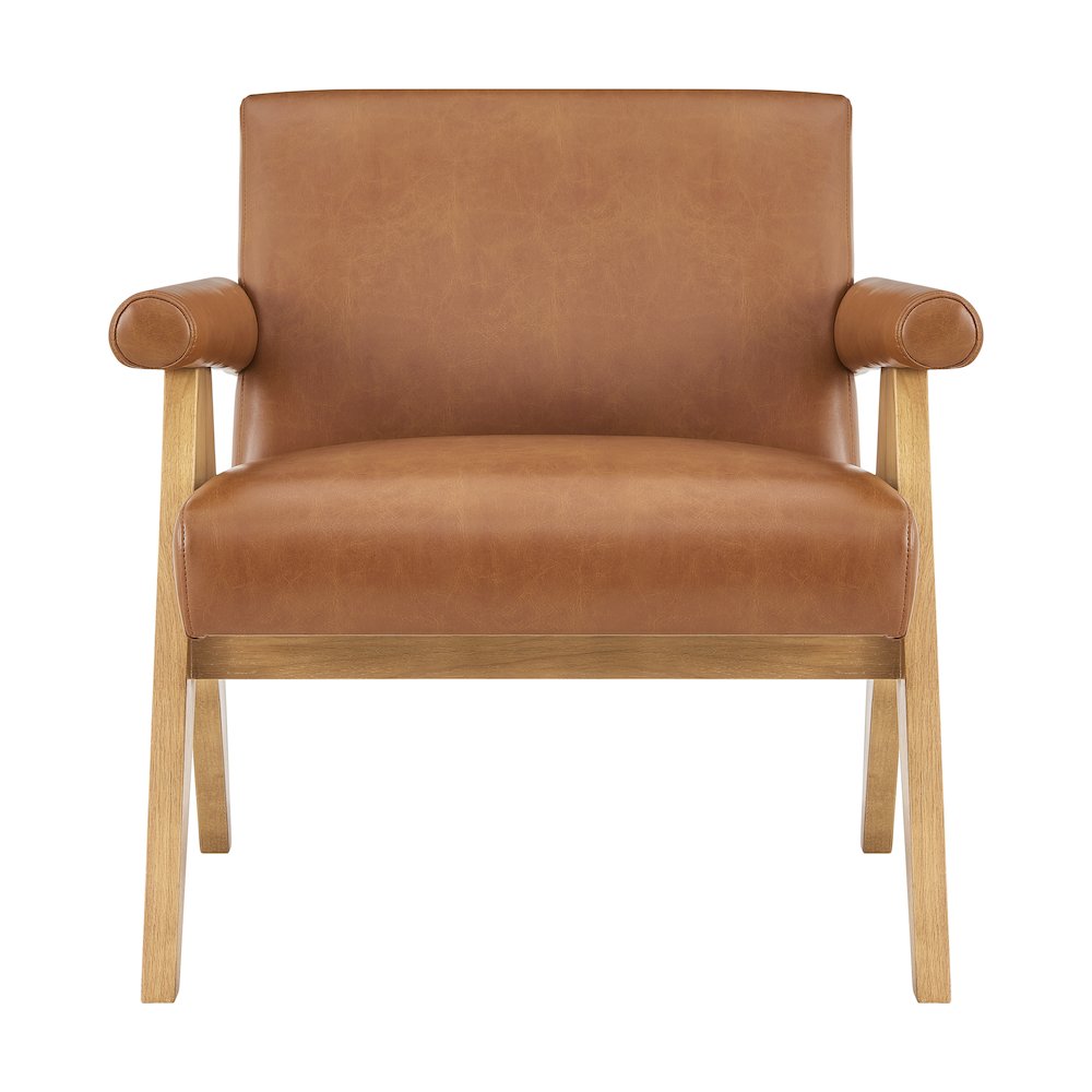 Nixon Faux Leather Accent Arm Chair