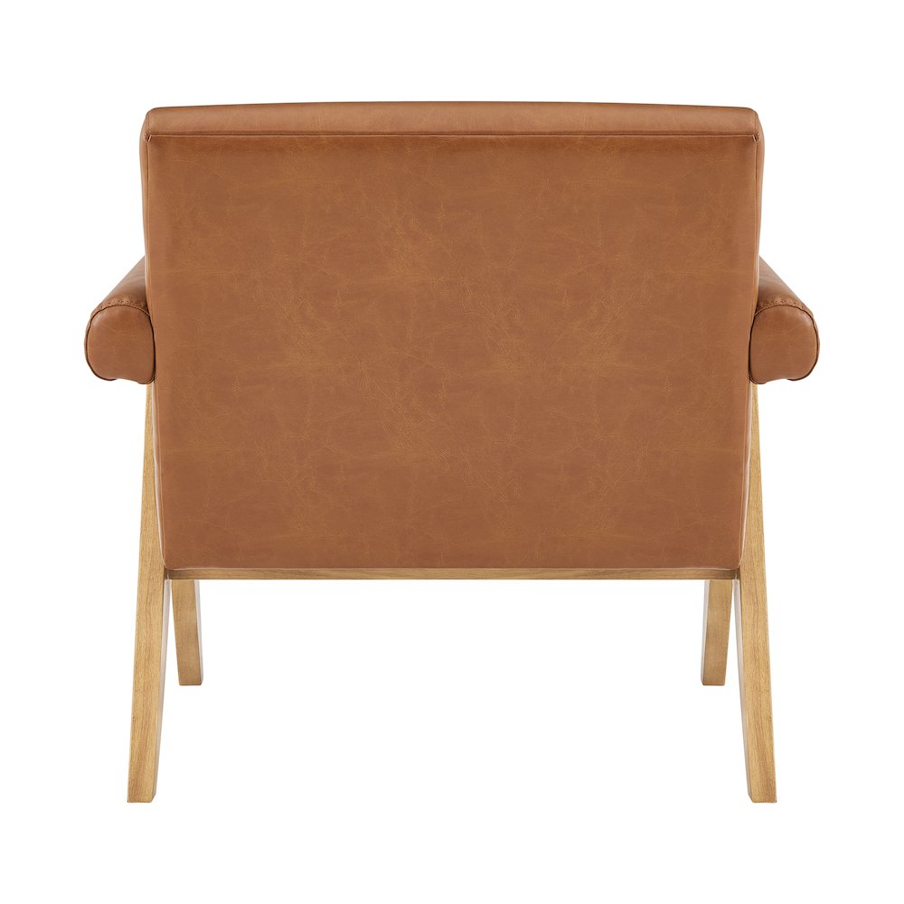 Nixon Faux Leather Accent Arm Chair