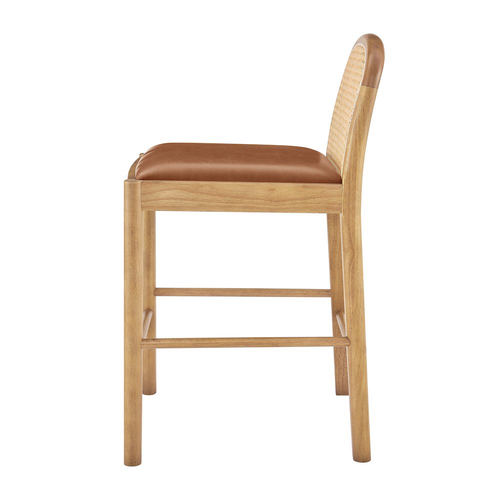 Donna Faux Leather Counter Stool