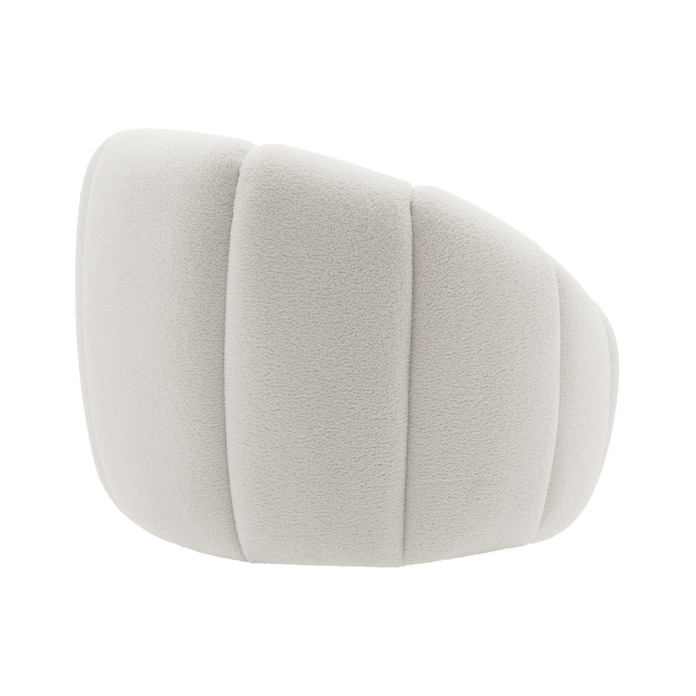 Callista Boucle Swivel Accent Chair