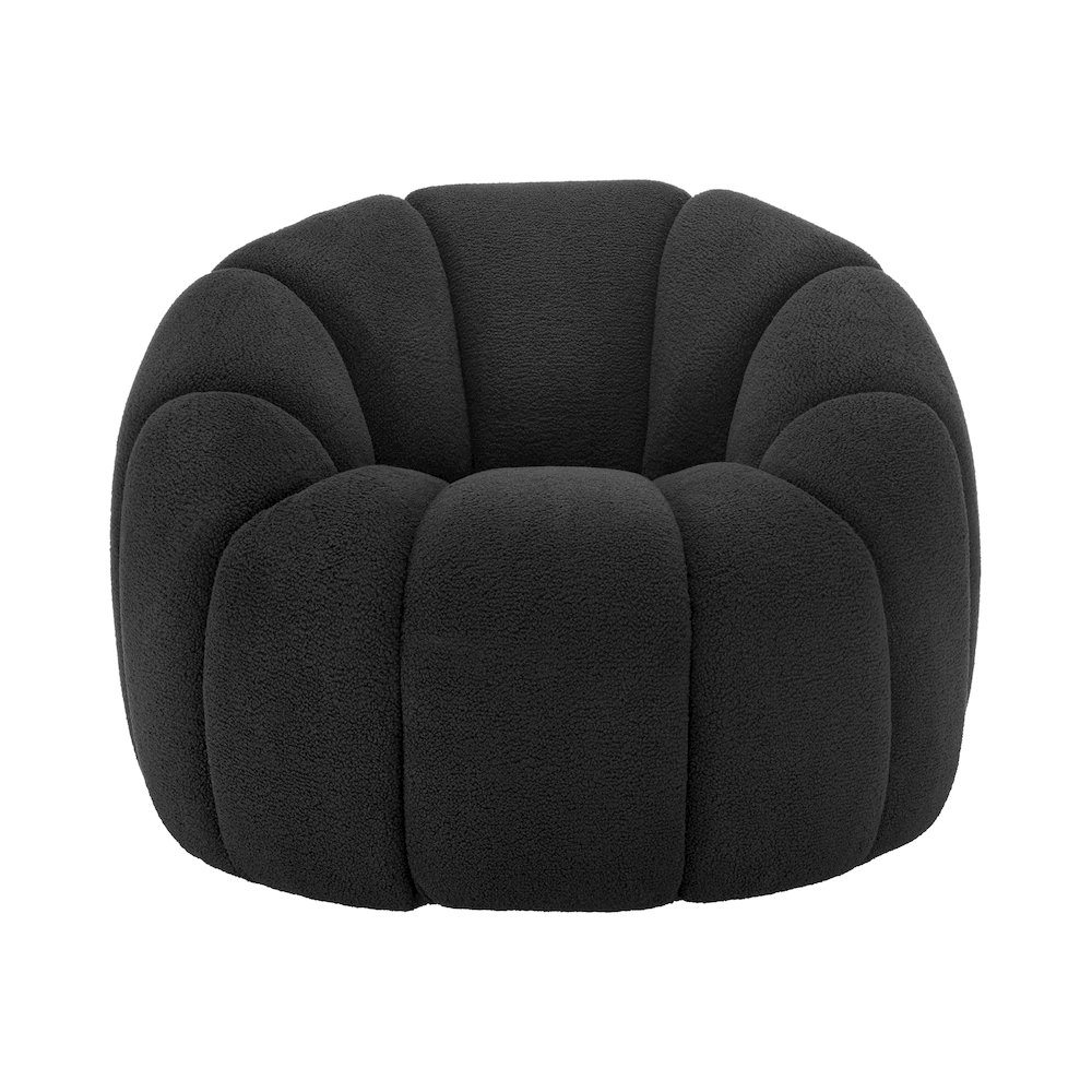 Callista Boucle Swivel Accent Chair