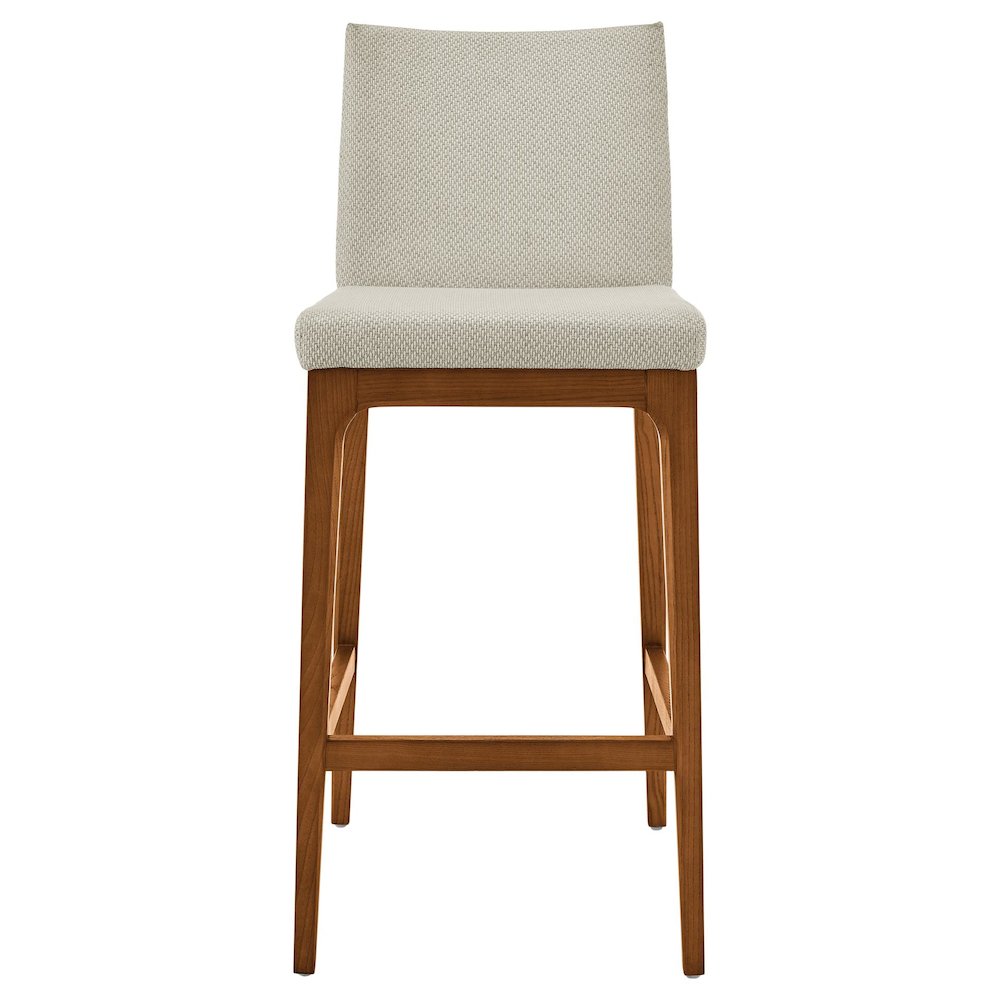 Devon Fabric Counter Stool Walnut Legs