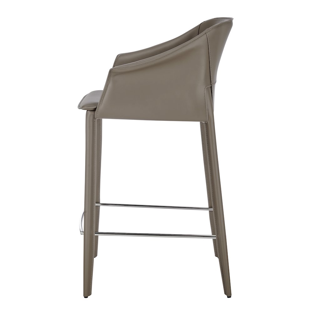 Callie Recycled Leather Counter Stool