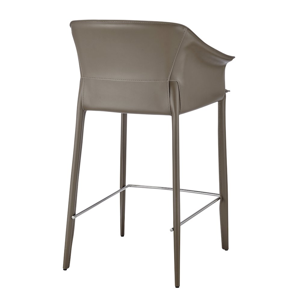 Callie Recycled Leather Counter Stool