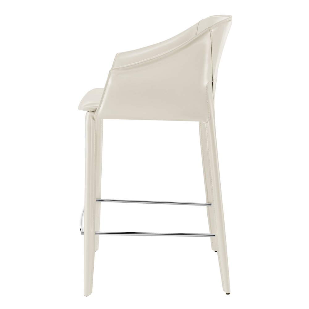 Callie Recycled Leather Counter Stool