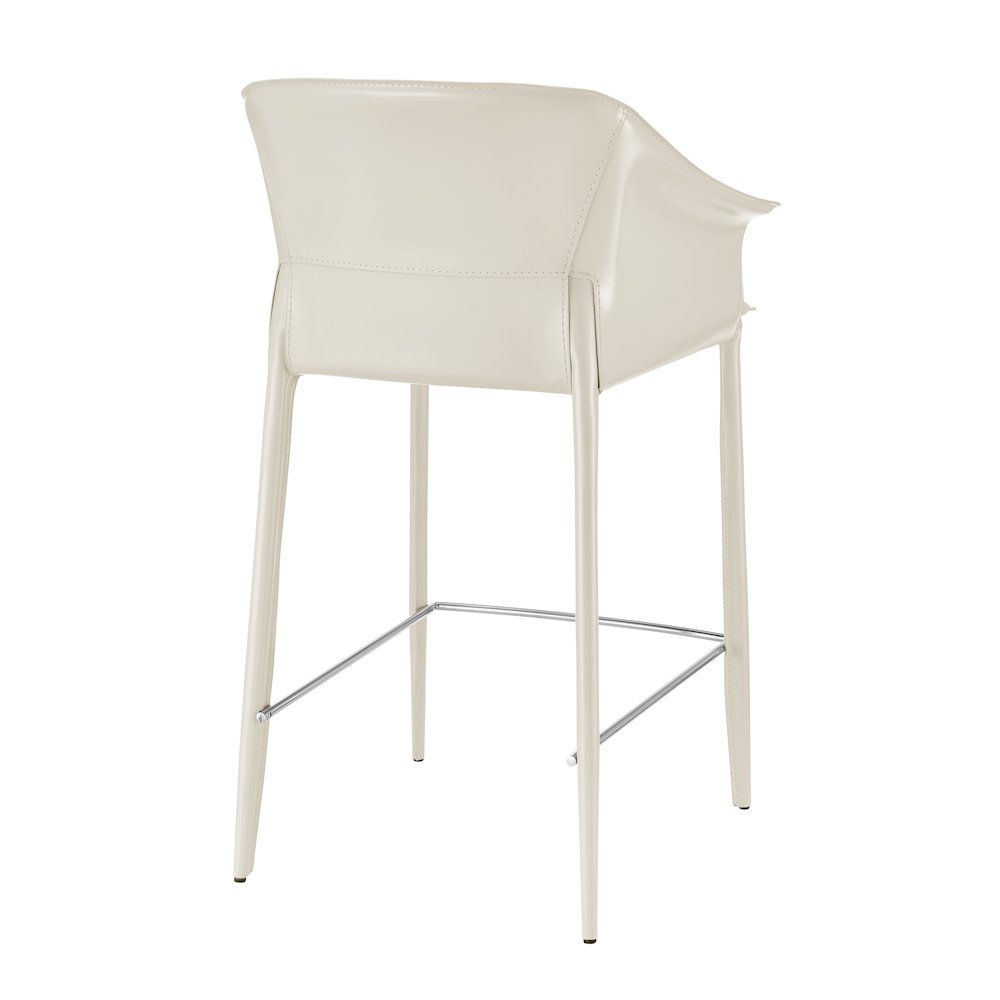 Callie Recycled Leather Counter Stool