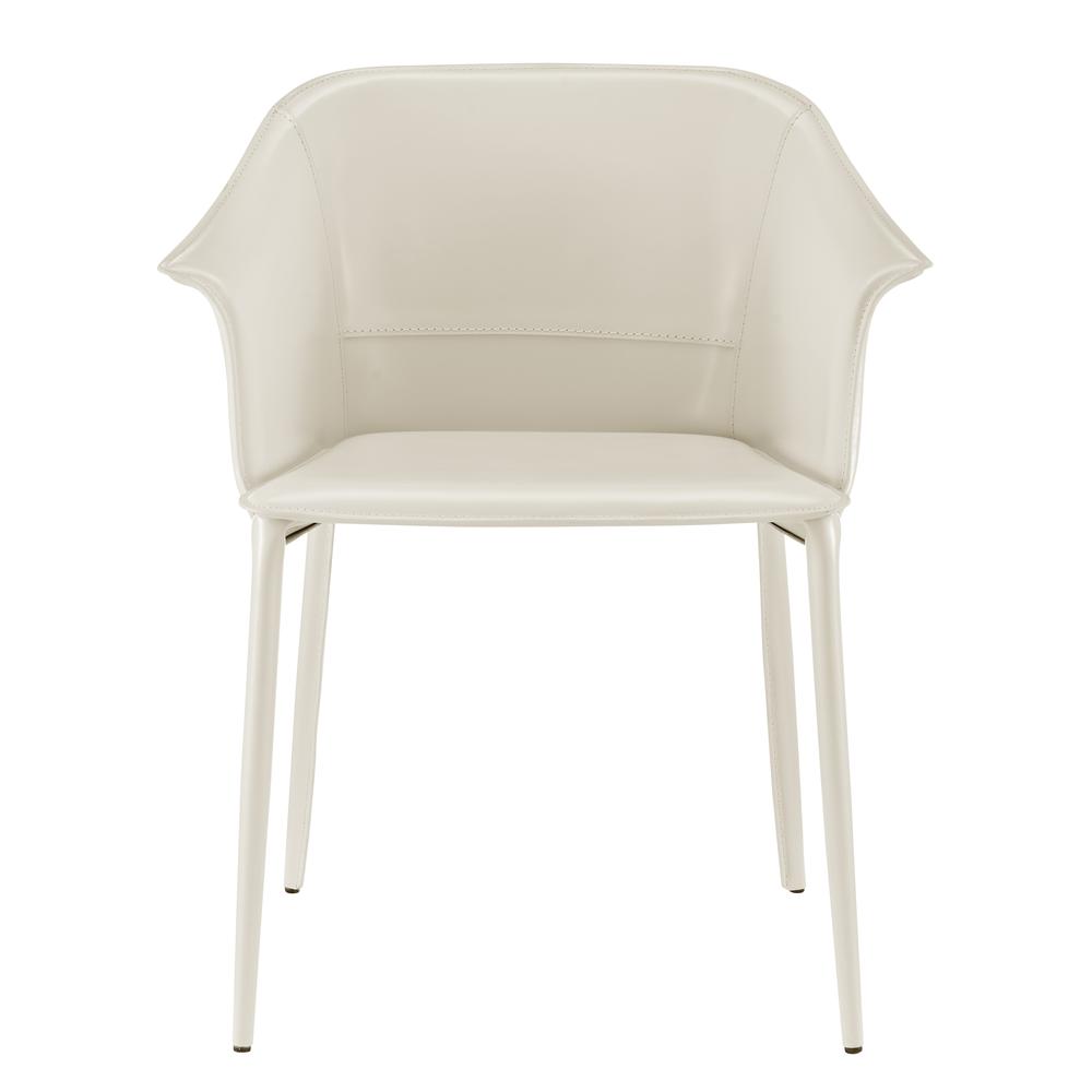 Callie Recycled Leather Dining Arm Chair