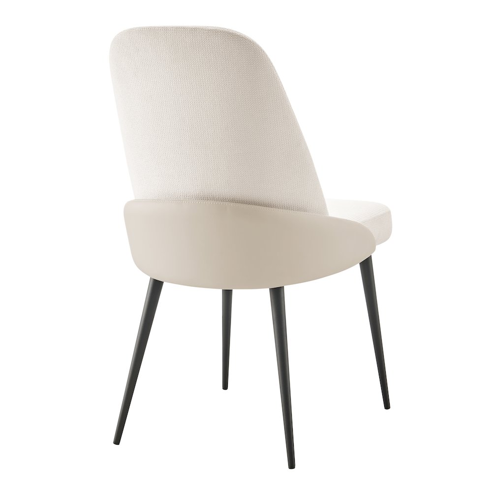 Elodie Linen/Faux Leather Dining Side Chair