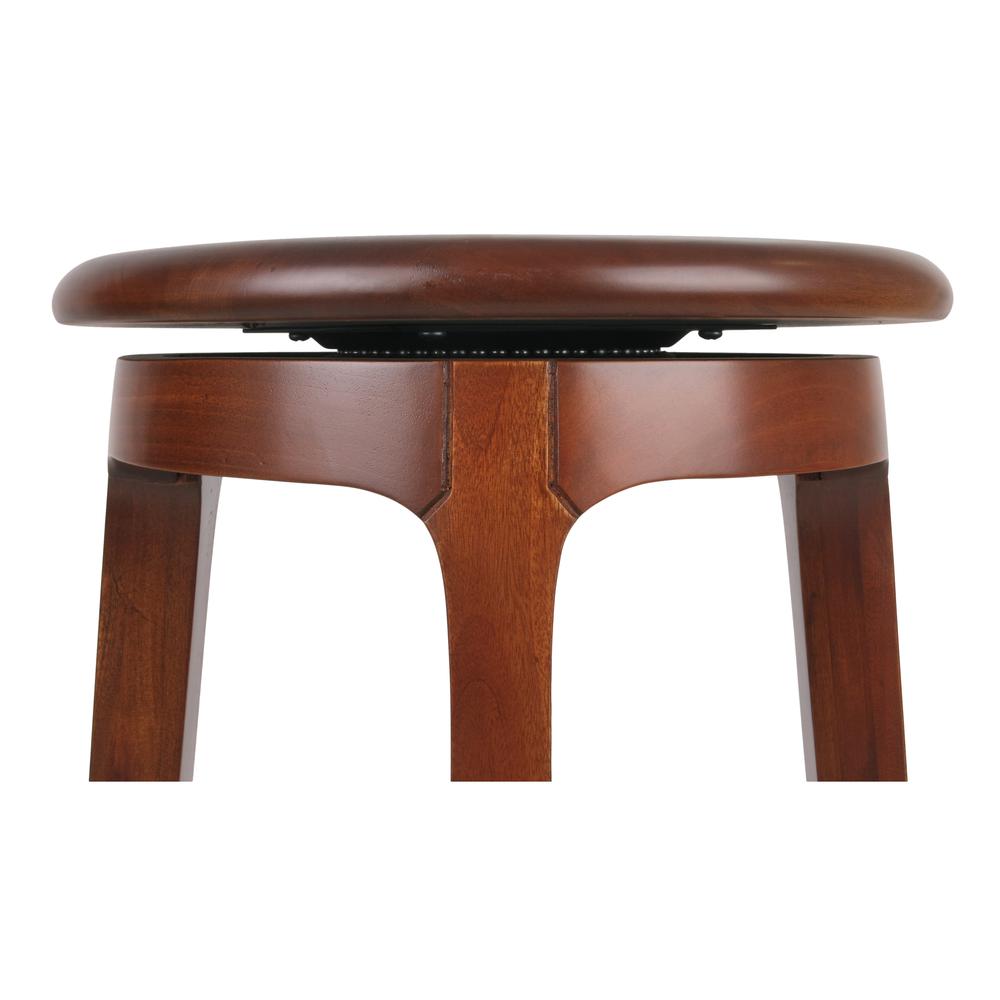 Foxy Mahogany Swivel Counter Stool