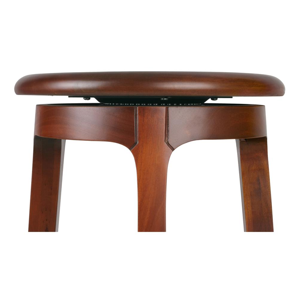 Foxy Mahogany Swivel Bar Stool