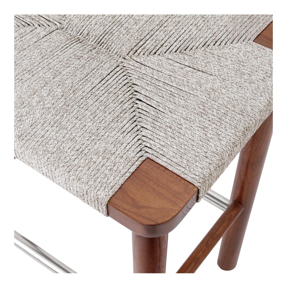 Elio Wood Counter Stool w/ Rope