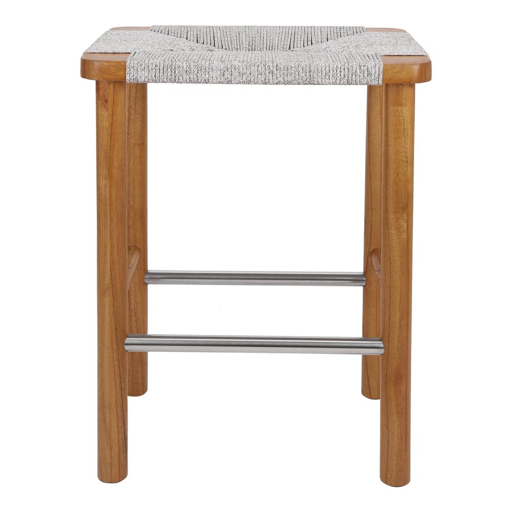 Elio Wood Counter Stool w/ Rope