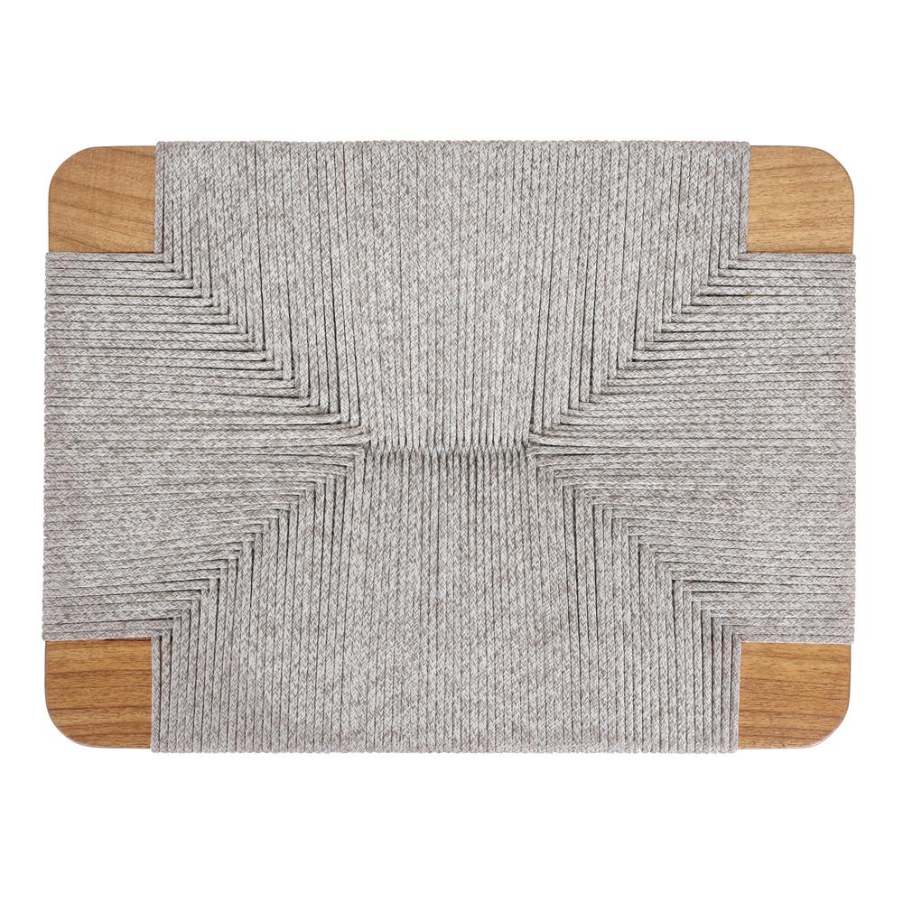 Elio Wood Counter Stool w/ Rope