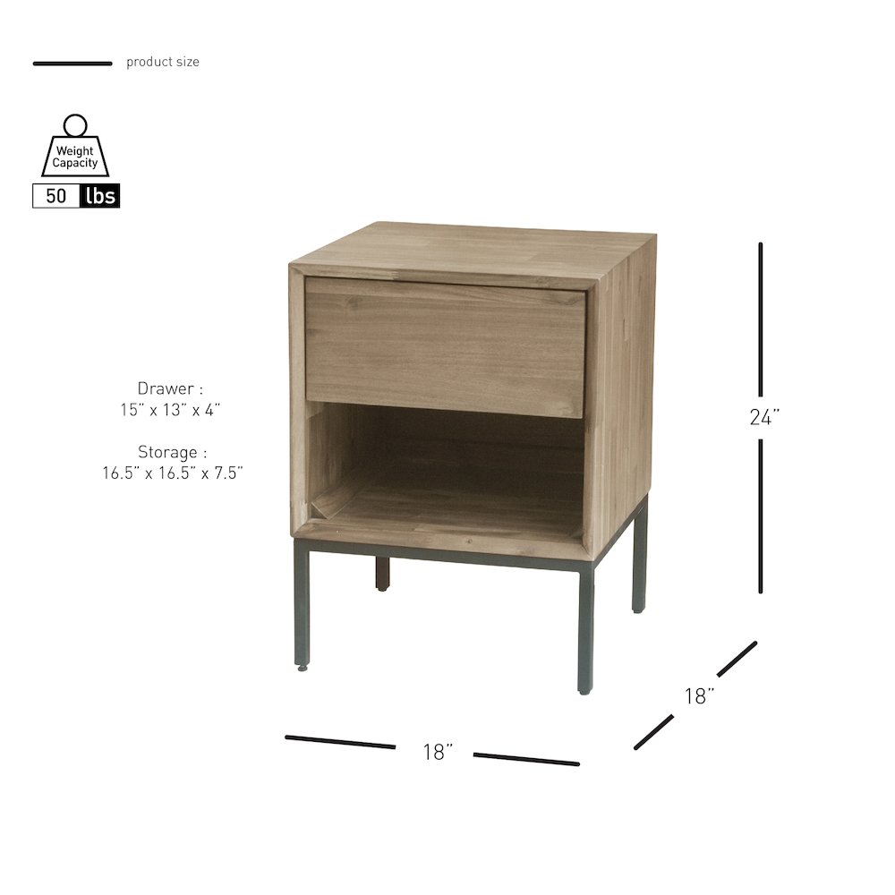 Hathaway Nightstand/Side Table