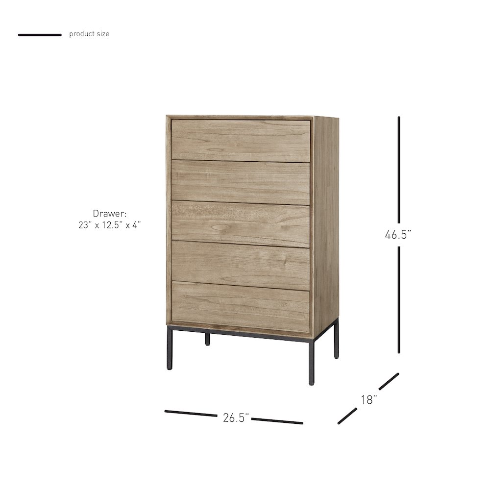 Hathaway Chest 5 Drawers