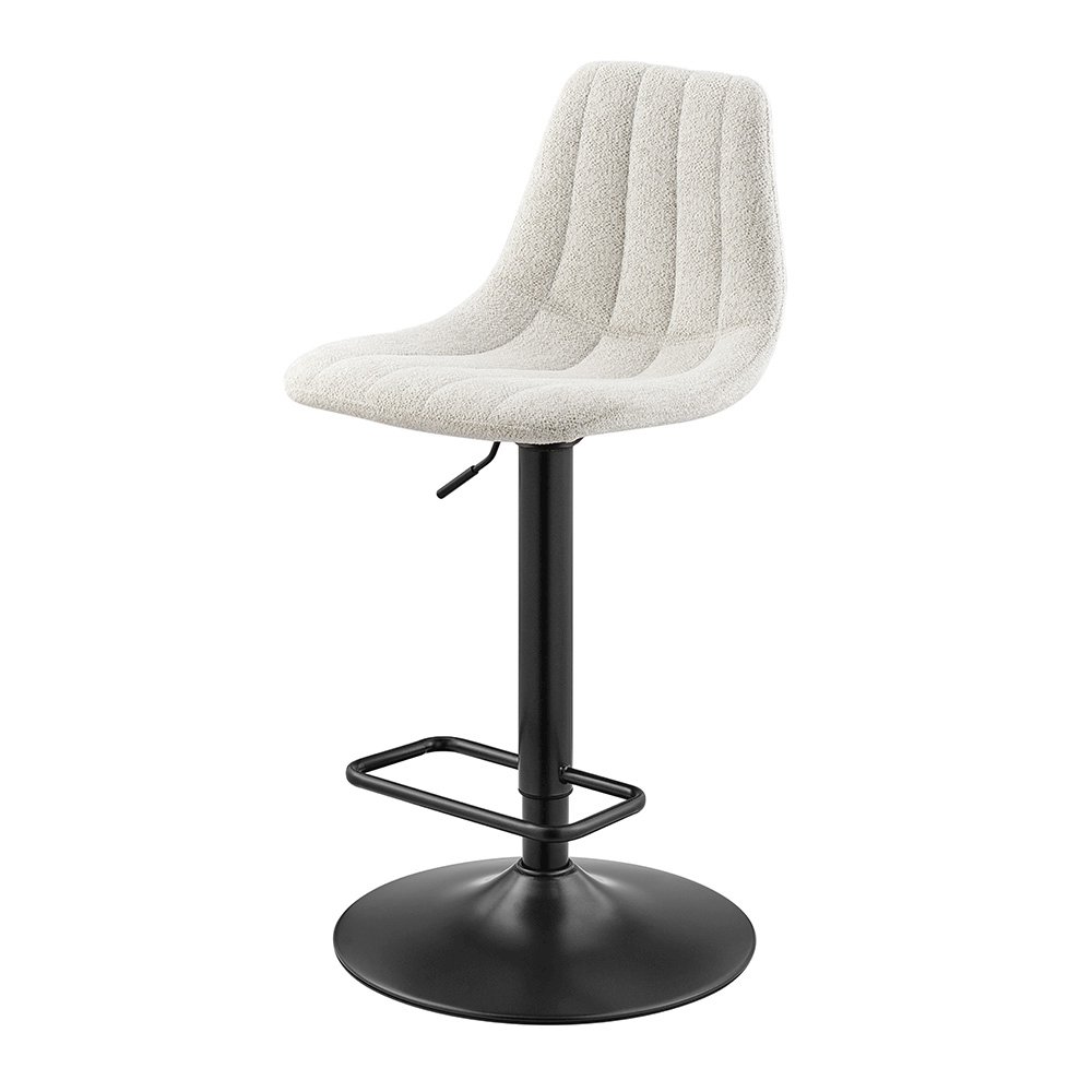 Robert Boucle Gaslift Swivel Bar Stool