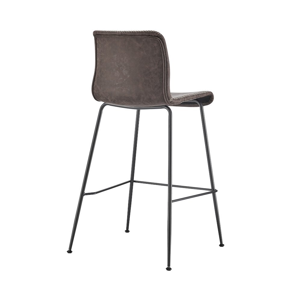 Jayden Faux Leather Low Back Counter Stool