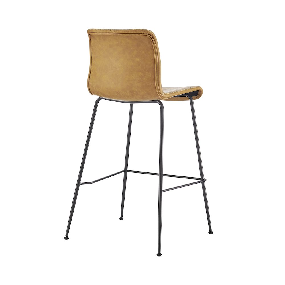 Jayden Faux Leather Low Back Counter Stool