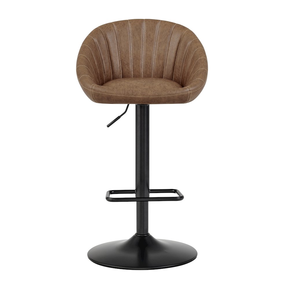 Watson Faux Leather Gaslift Swivel Bar Stool