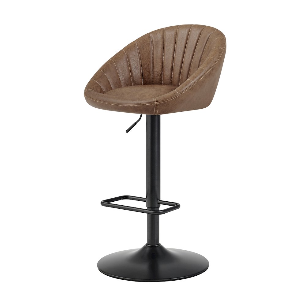 Watson Faux Leather Gaslift Swivel Bar Stool