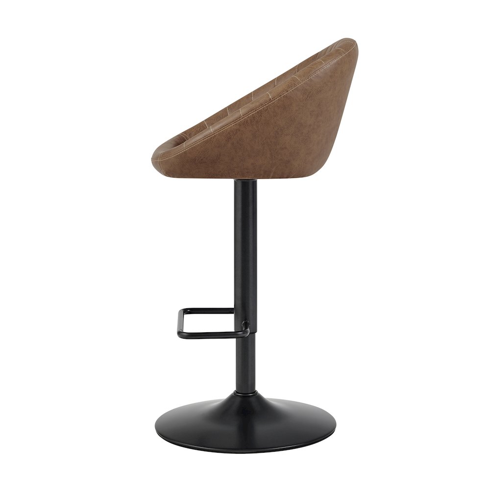Watson Faux Leather Gaslift Swivel Bar Stool