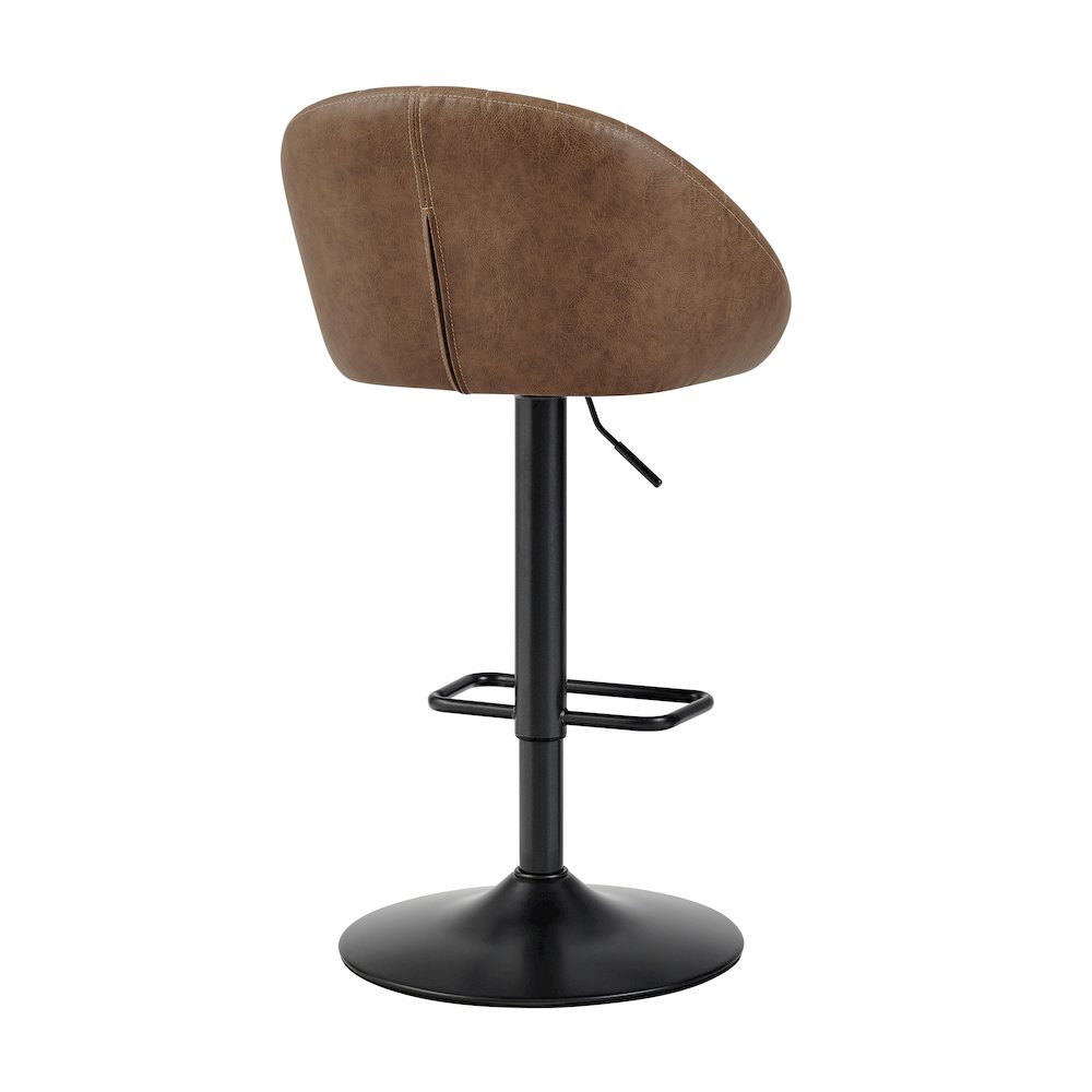 Watson Faux Leather Gaslift Swivel Bar Stool