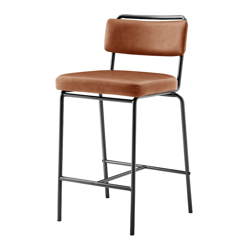 Zander Faux Leather Counter Stool