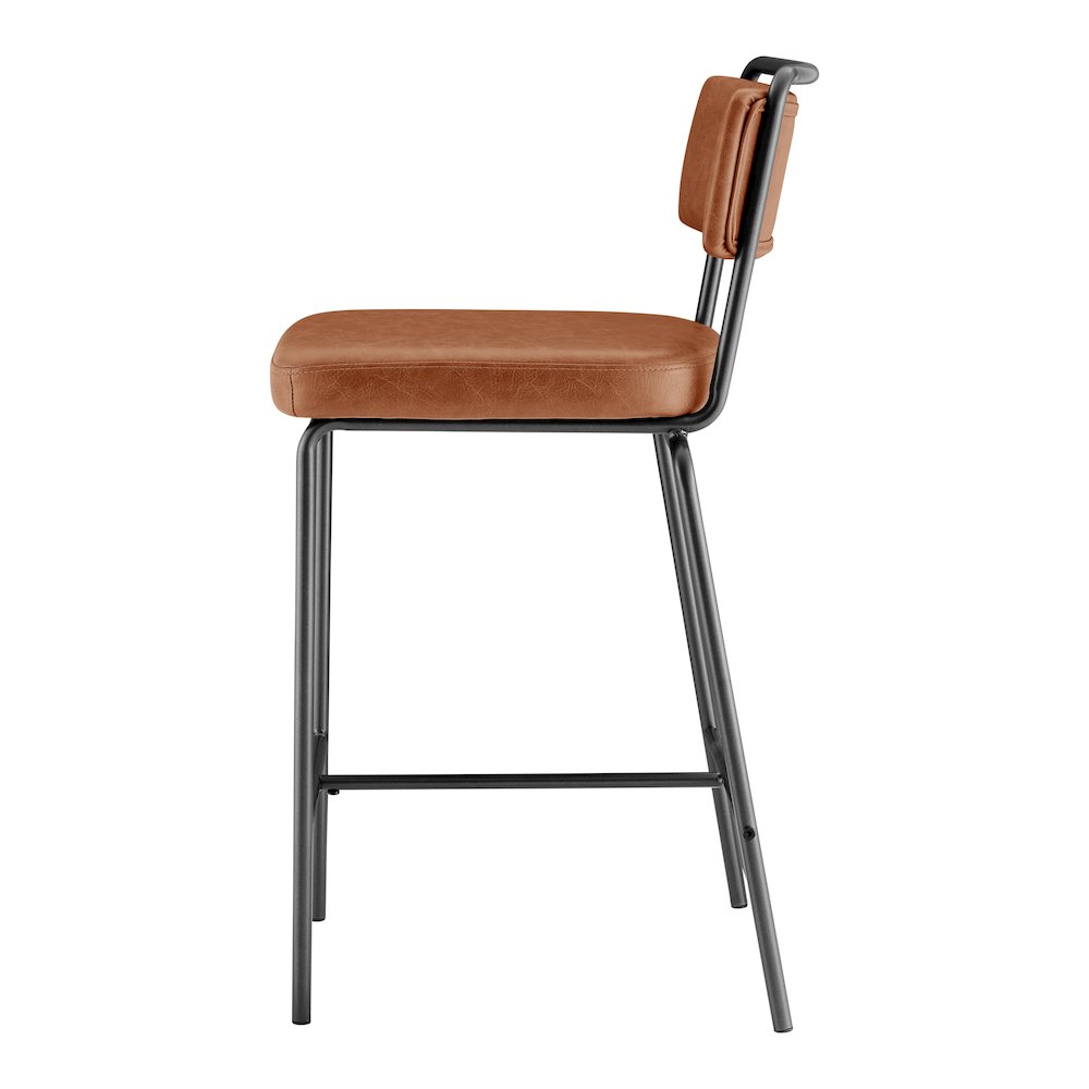 Zander Faux Leather Counter Stool