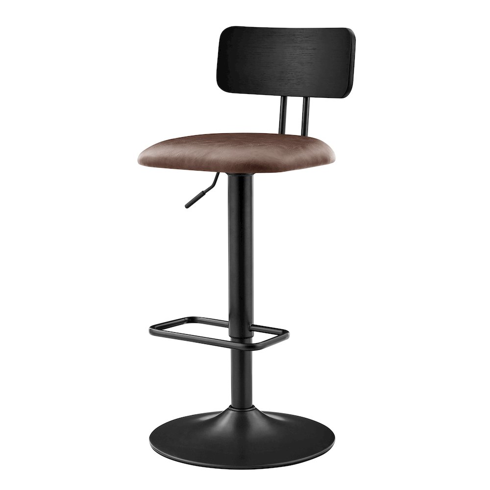 Judith Faux Leather Gaslift Swivel Bar Stool