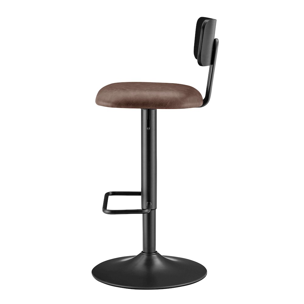 Judith Faux Leather Gaslift Swivel Bar Stool