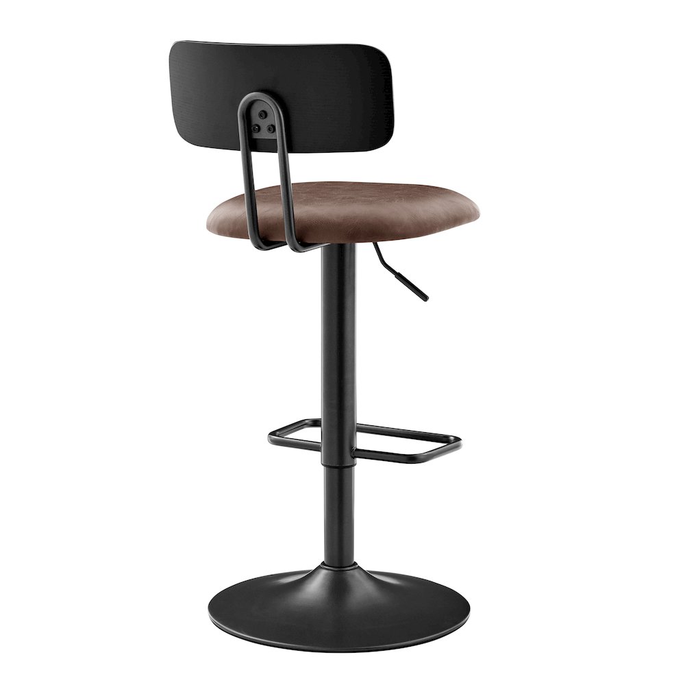 Judith Faux Leather Gaslift Swivel Bar Stool