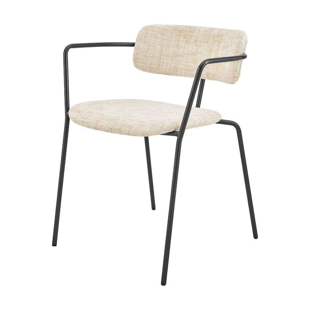 Alivia Chenille Dining Side Arm Chair