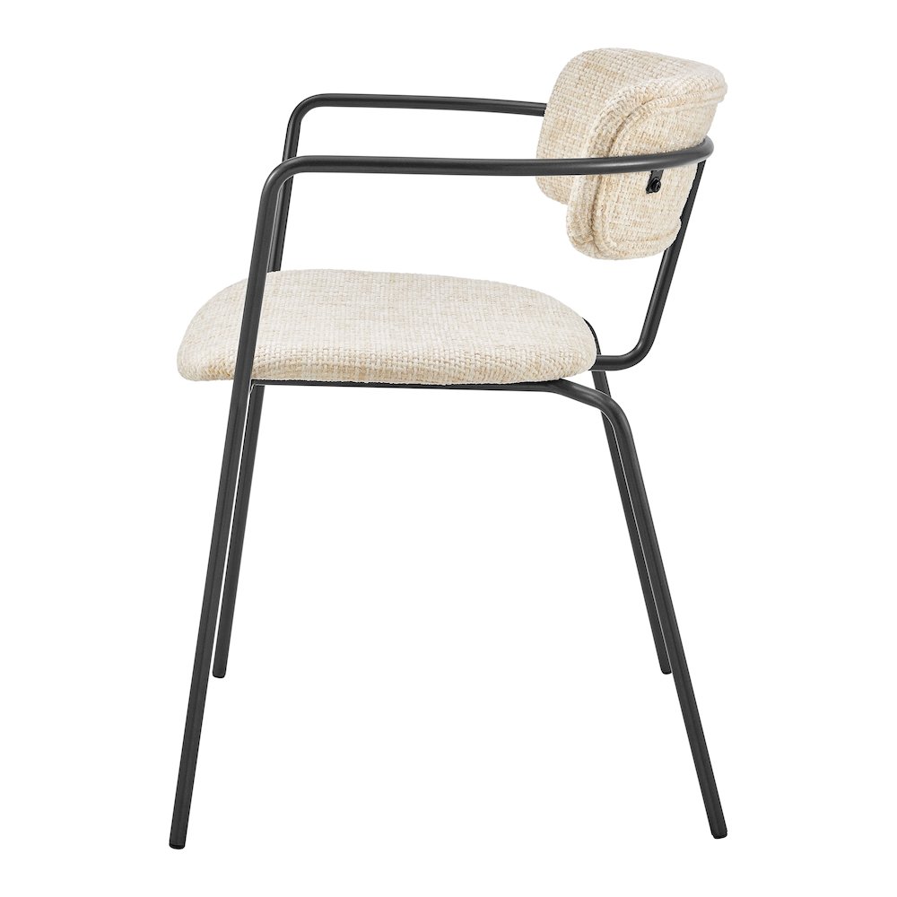 Alivia Chenille Dining Side Arm Chair