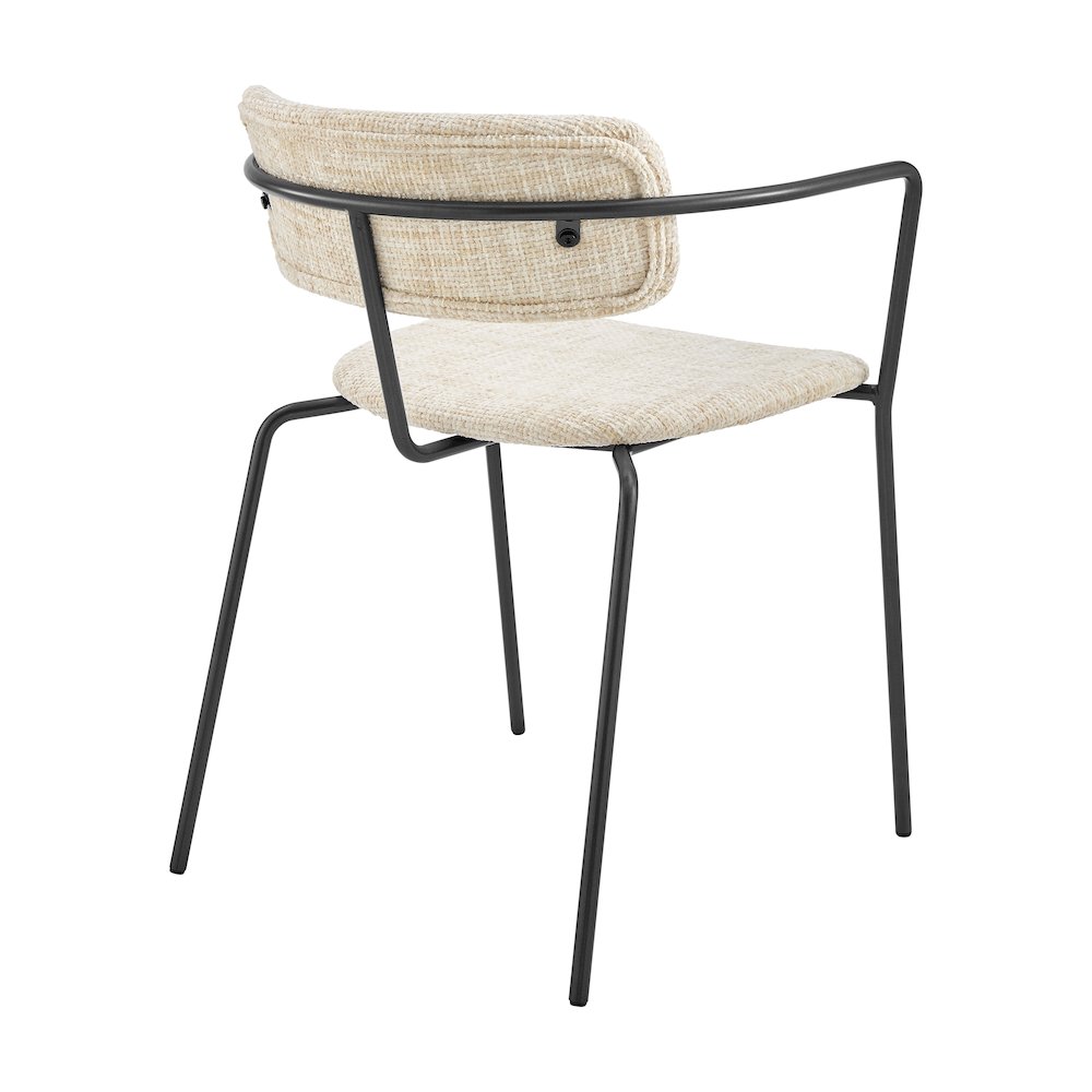 Alivia Chenille Dining Side Arm Chair