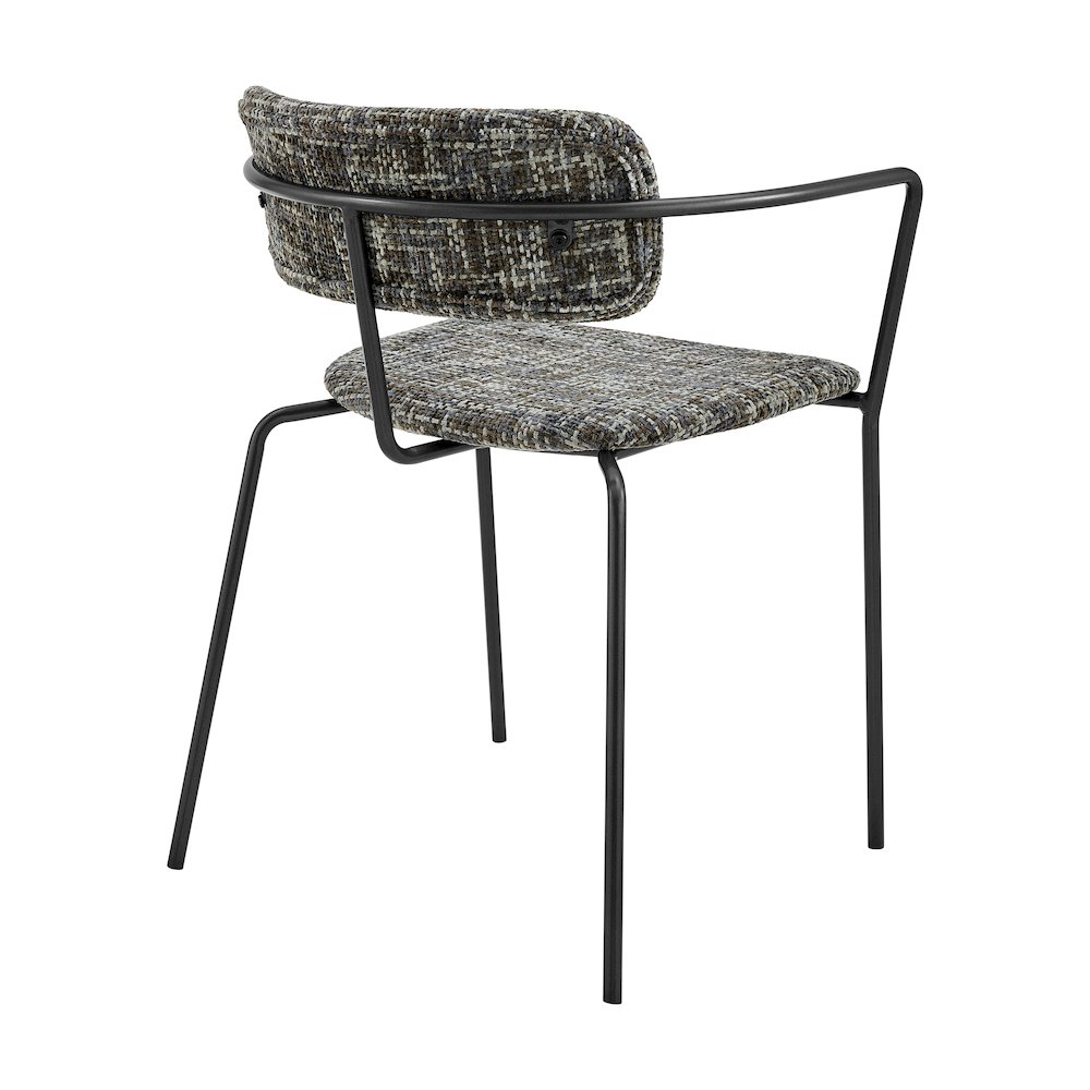 Alivia Chenille Dining Side Arm Chair