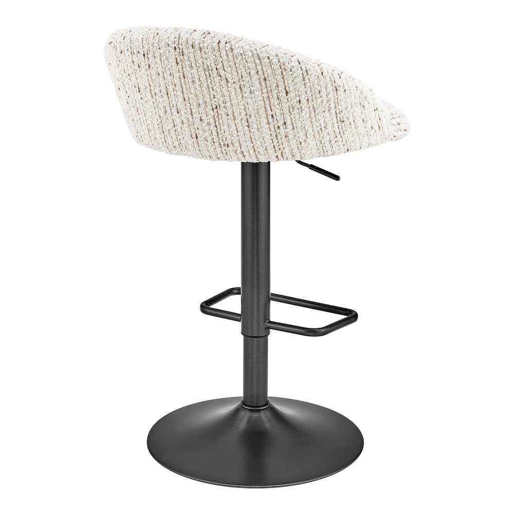 Jorrell Boucle Gaslift Swivel Bar Stool
