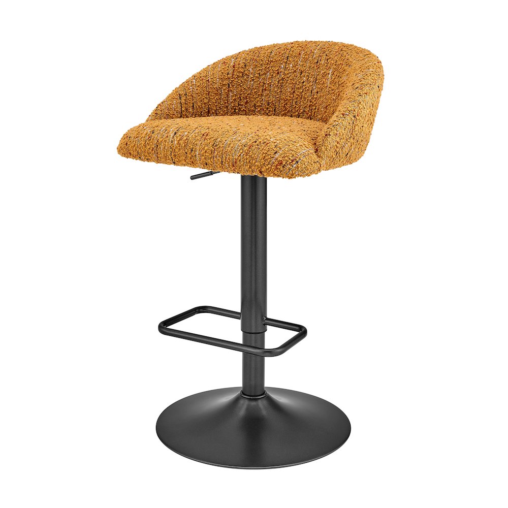 Jorrell Boucle Gaslift Swivel Bar Stool