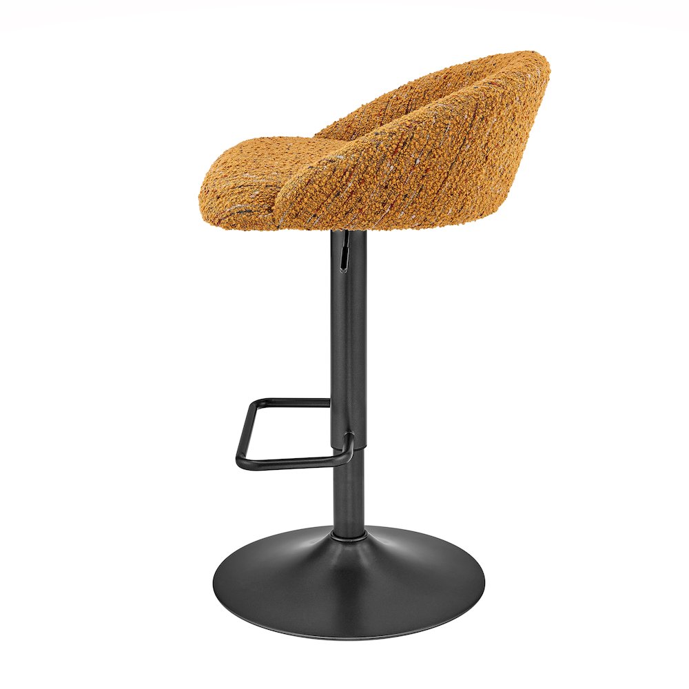 Jorrell Boucle Gaslift Swivel Bar Stool