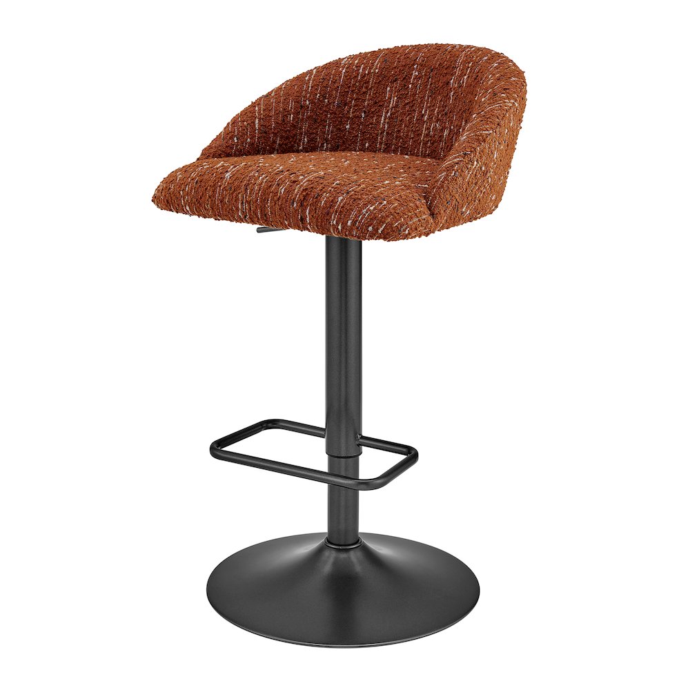 Jorrell Boucle Gaslift Swivel Bar Stool
