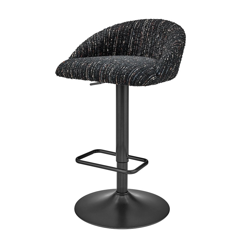 Jorrell Boucle Gaslift Swivel Bar Stool