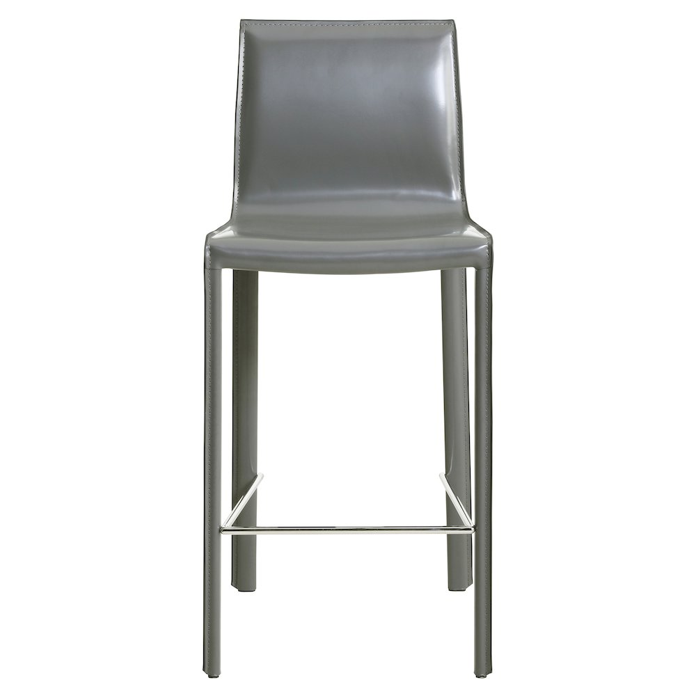 Gervin Recycled Leather Counter Stool
